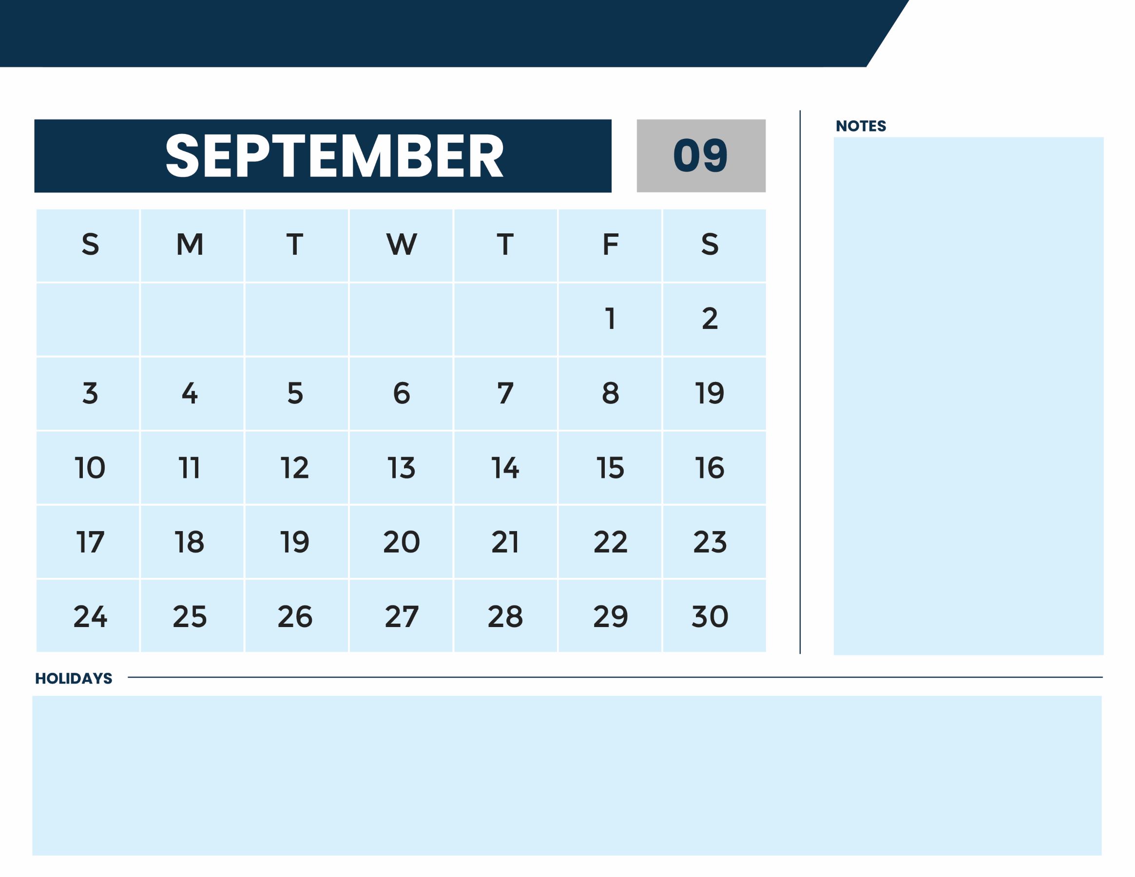 Free Printable Year 2023 Monthly Calendar Template to Edit Online
