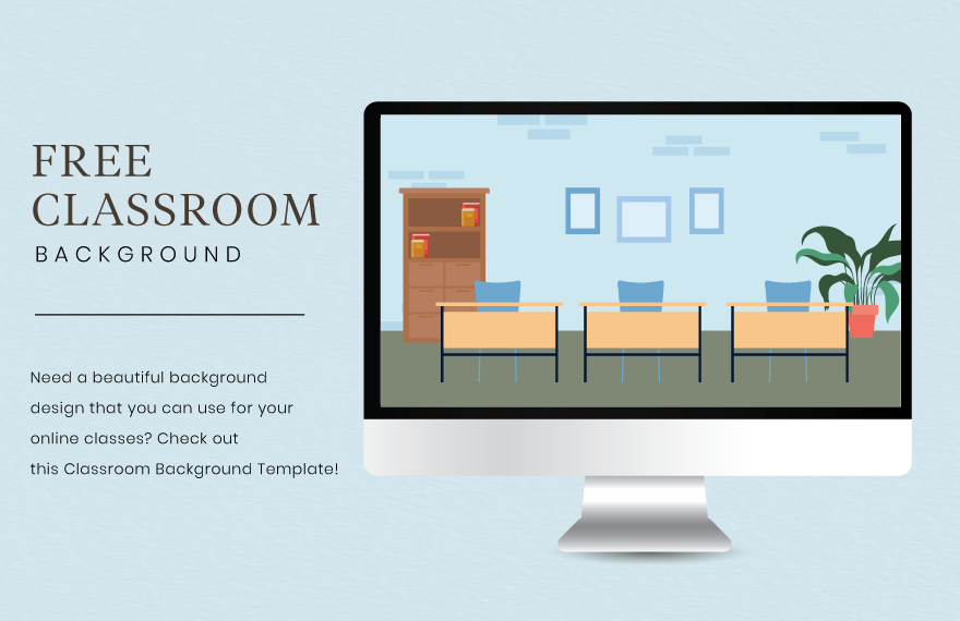 Free Classroom Background in Illustrator, EPS, SVG, JPG, PNG
