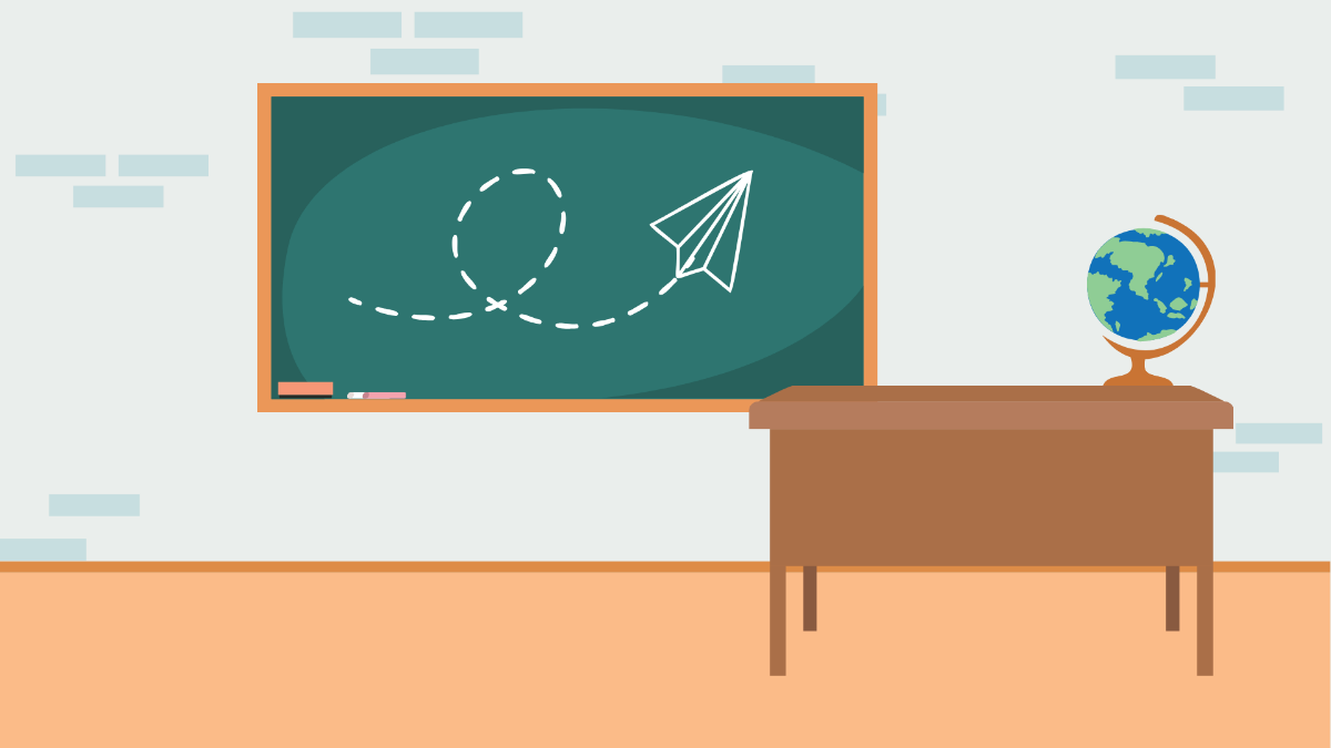 Free Empty Classroom Background Template