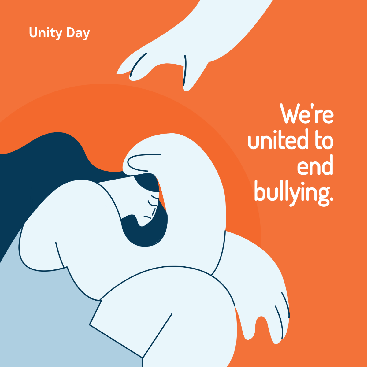 Unity Day Flyer Vector Template
