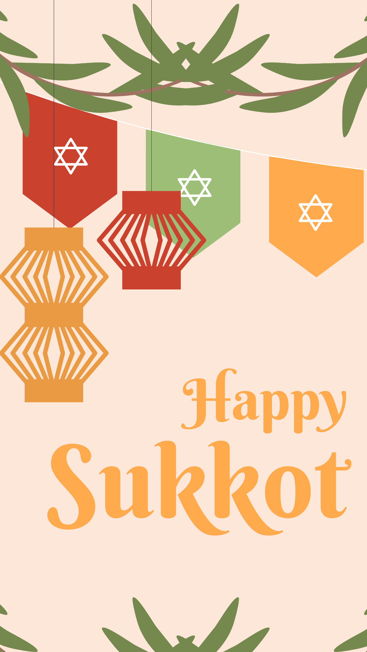 Free Sukkot iPhone Background Template