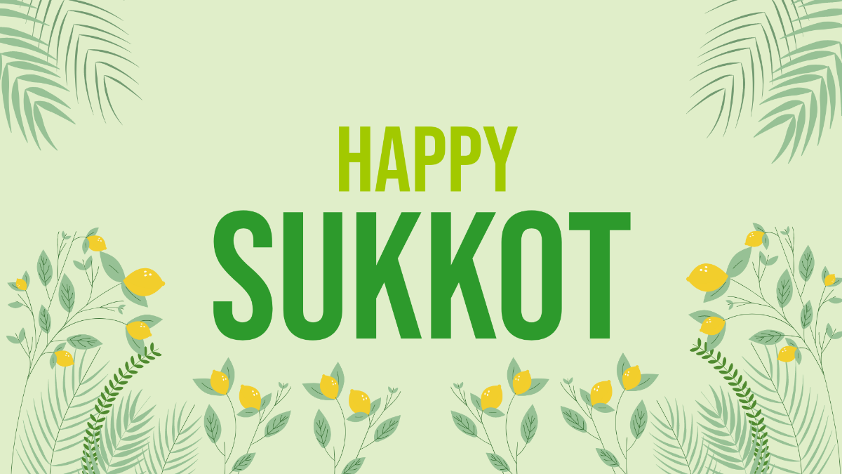 Free Sukkot Wallpaper Background Template