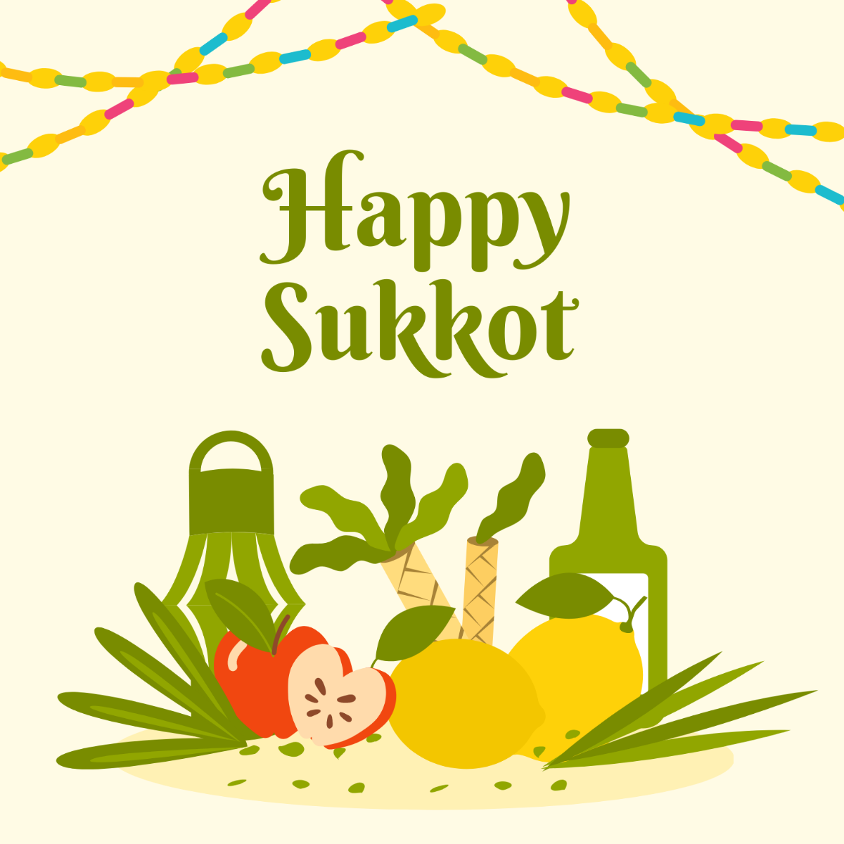 Free Sukkot Vector Template
