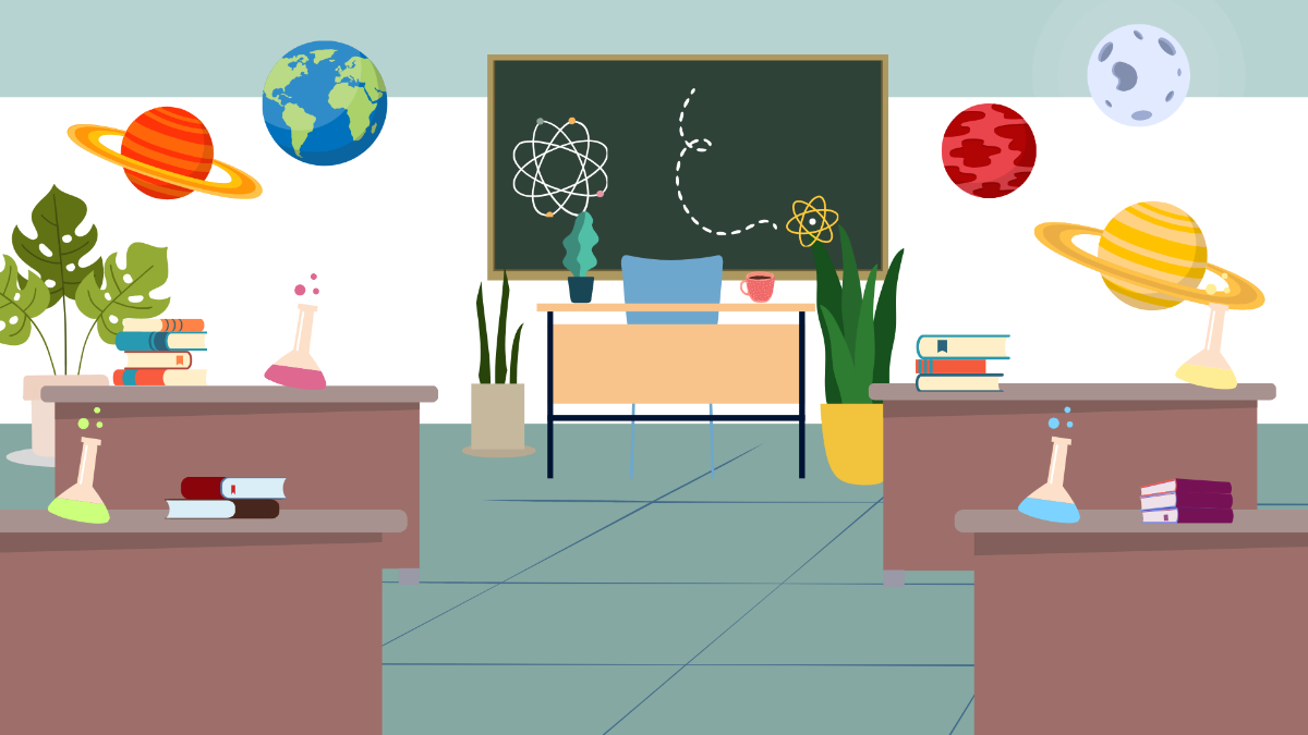 Science Classroom Background Template