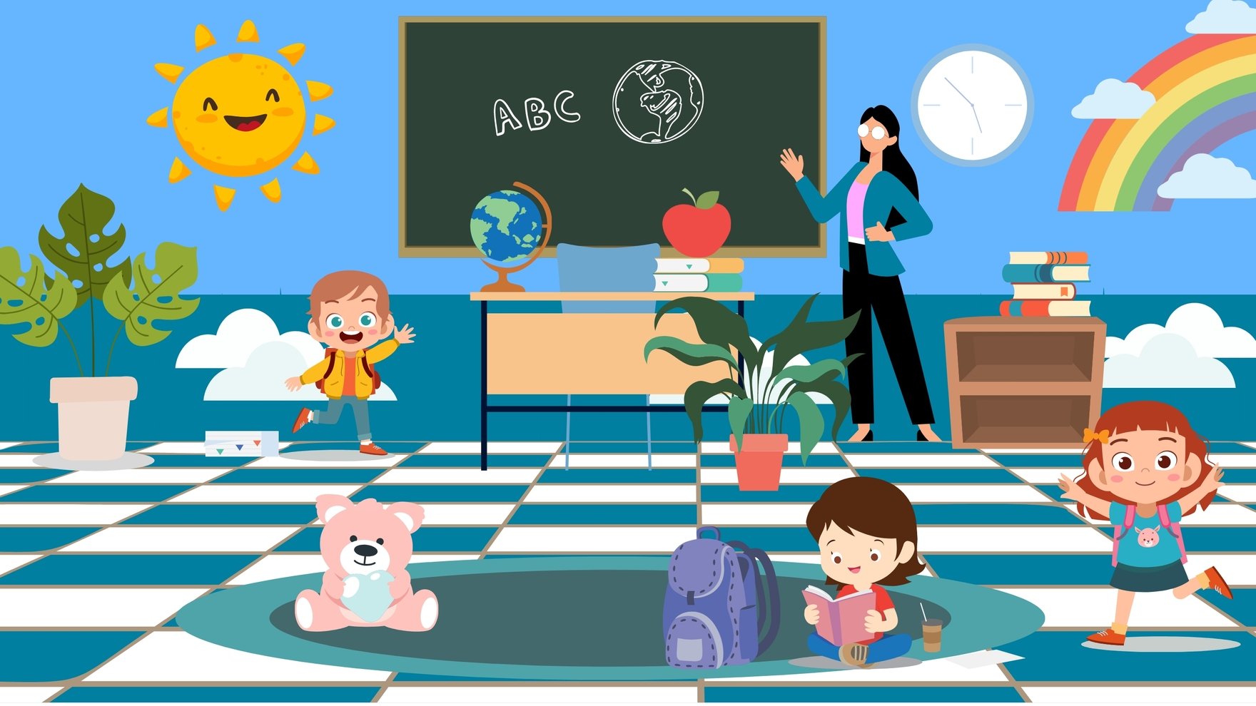 Free Preschool Classroom Background