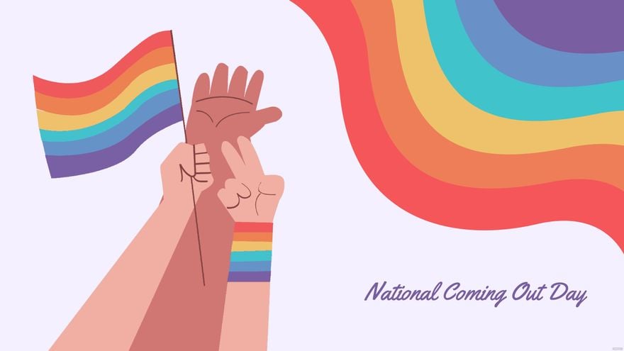 National Coming Out Day Design Background