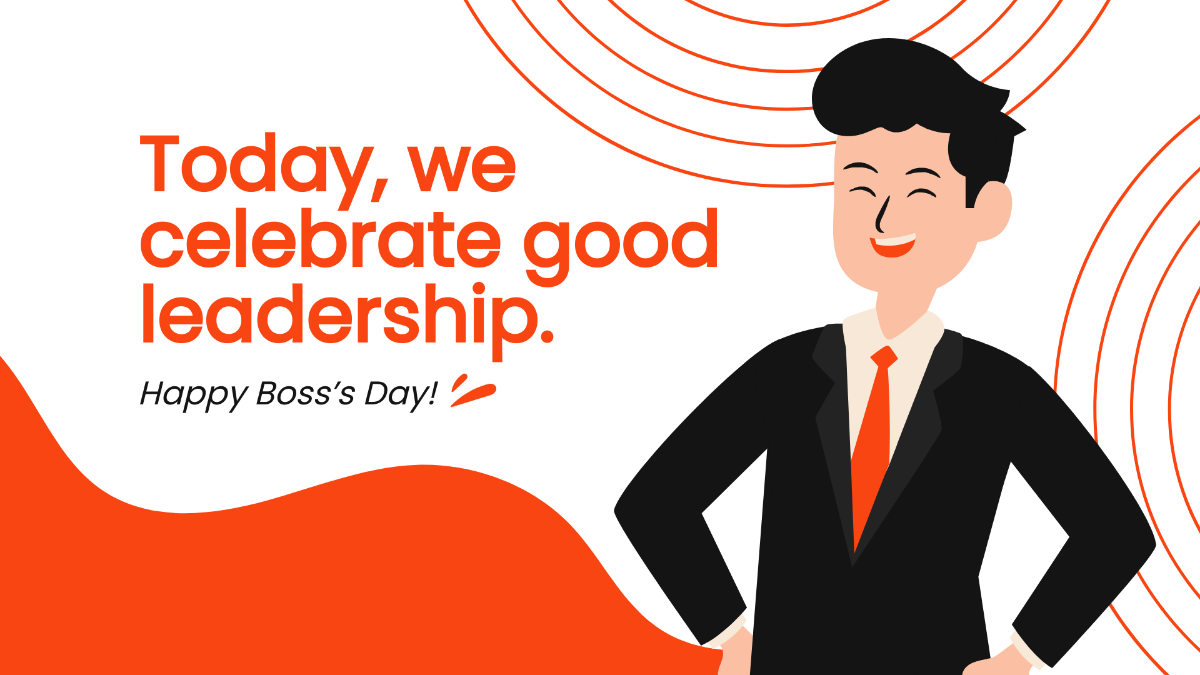 Boss' Day Flyer Background Template