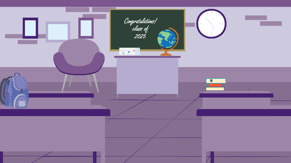 Purple Classroom Background