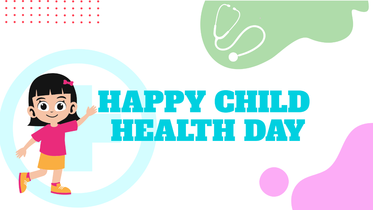 Free Our Child Health Day Wallpaper Background Template