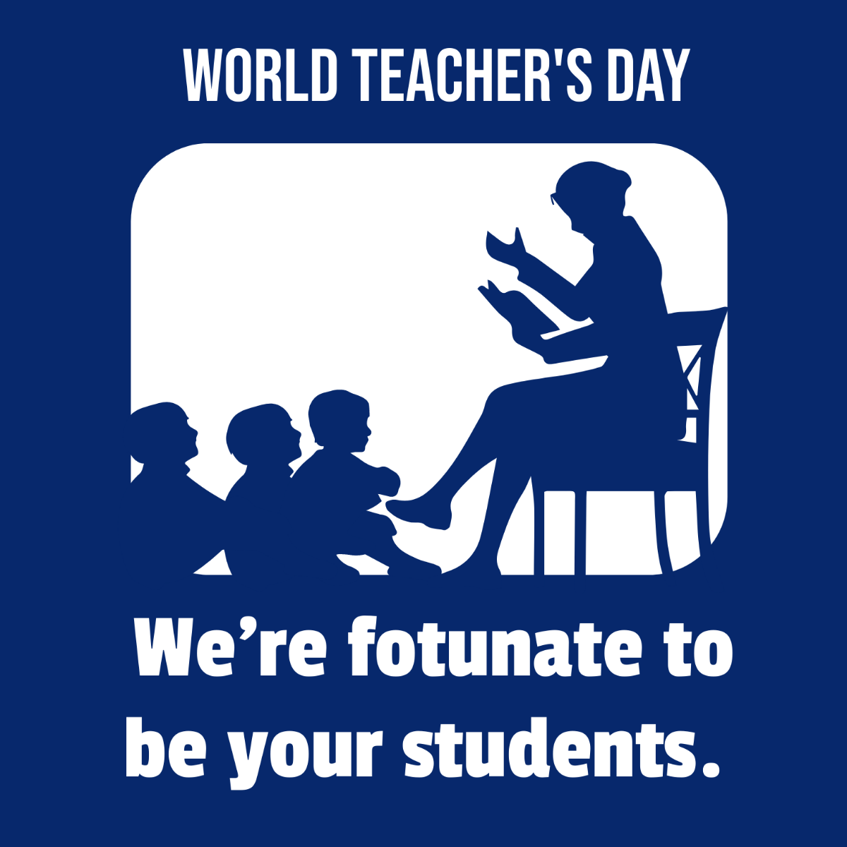 World Teachers’ Day Flyer Vector Template