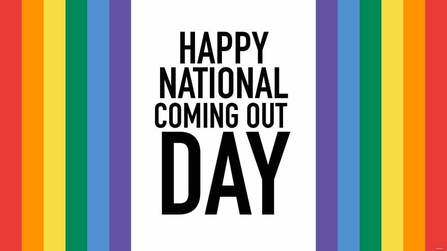 Happy National Coming Out Day Background