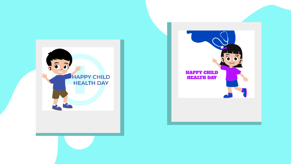 Child Health Day Photo Background Template