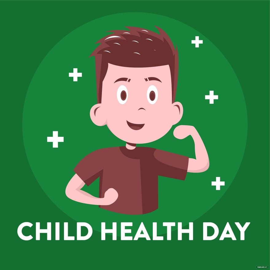 Child Health Day Cartoon Vector