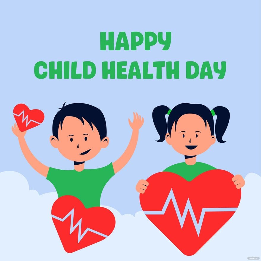 Happy Child Health Day Illustration