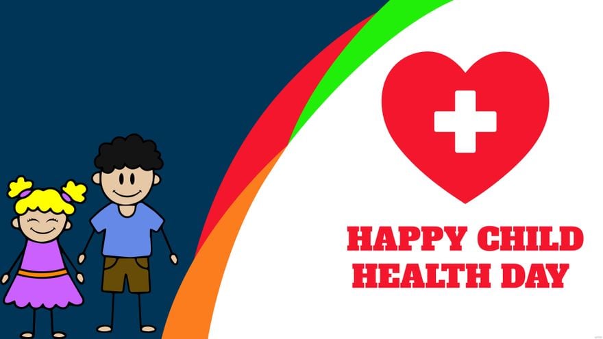 Child Health Day Banner Background
