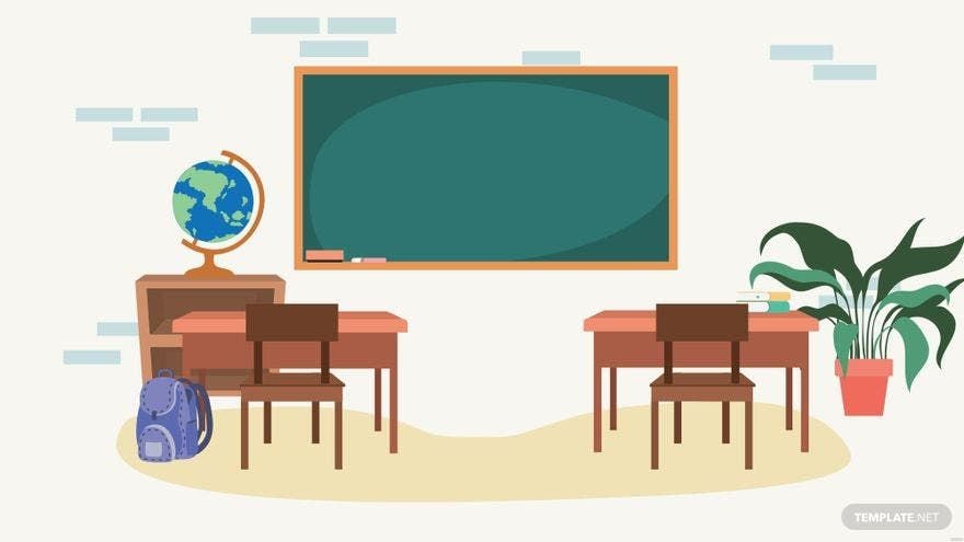 Classroom Clipart Background in Illustrator, EPS, SVG, JPG, PNG