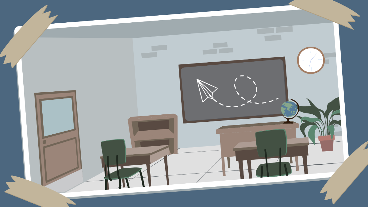 Classroom Photo Background Template