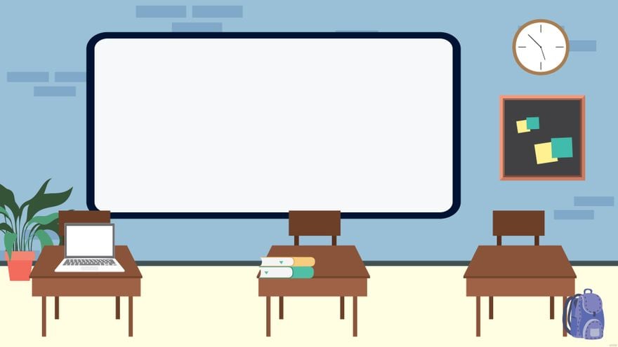 Free Classroom Virtual Background - EPS, Illustrator, JPG, PNG, SVG |  