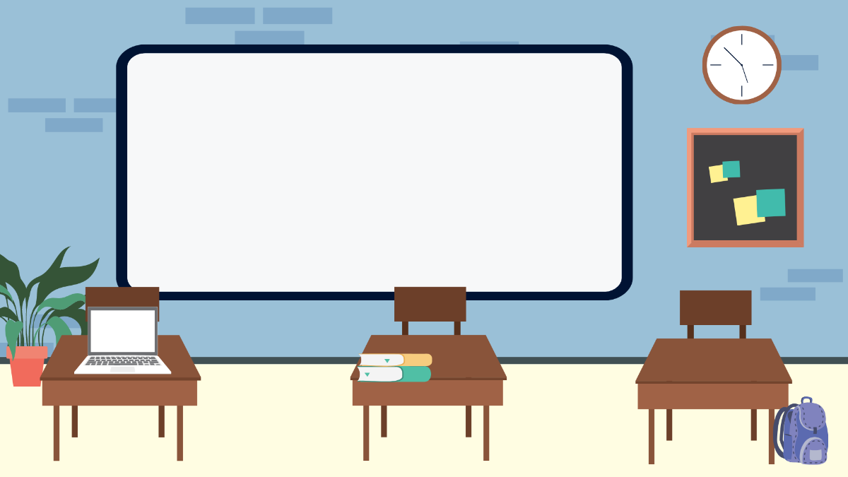Free Classroom Virtual Background Template
