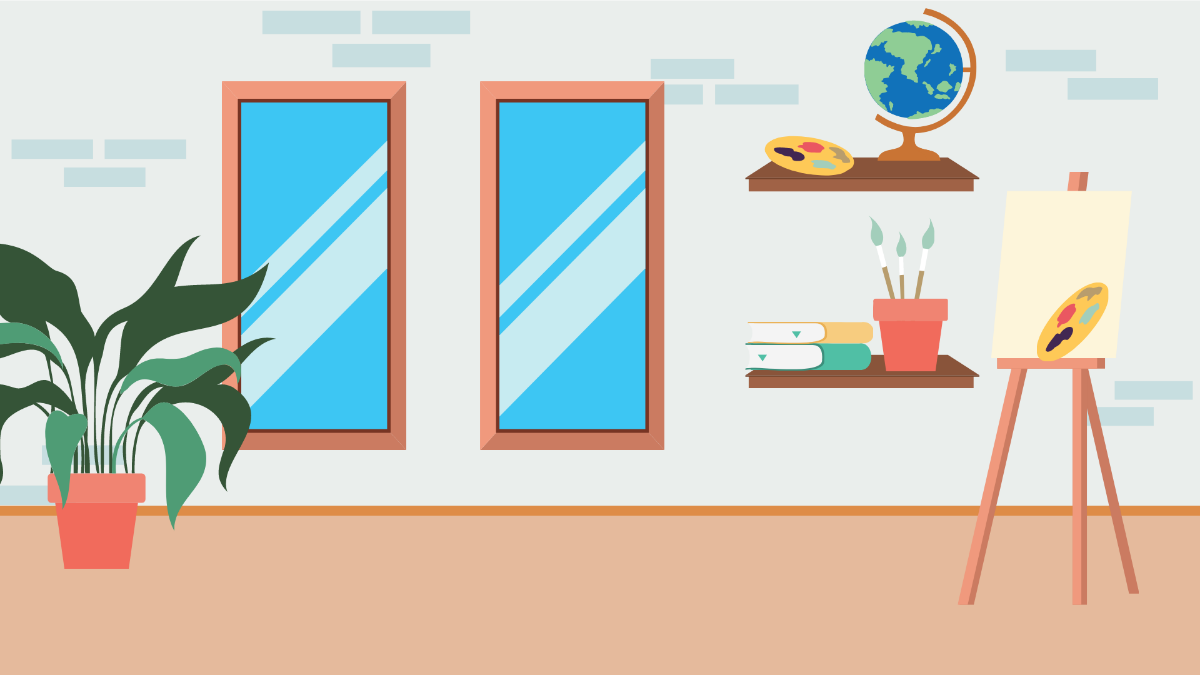 Free Classroom Wall Background Template