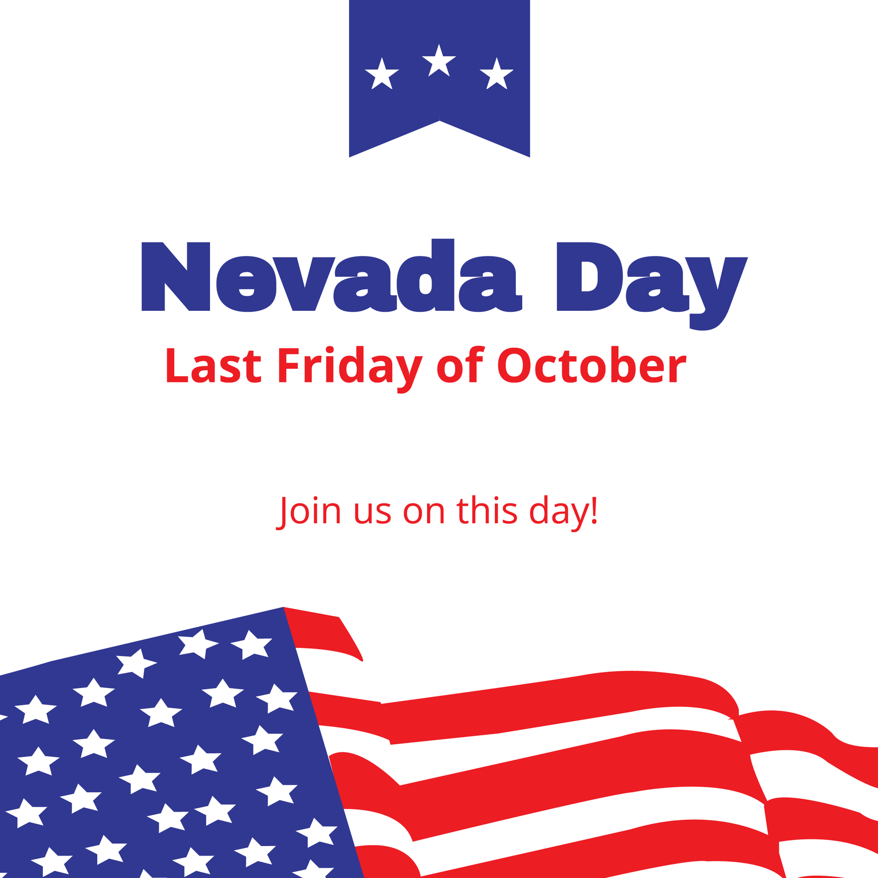Nevada Day Whatsapp Post