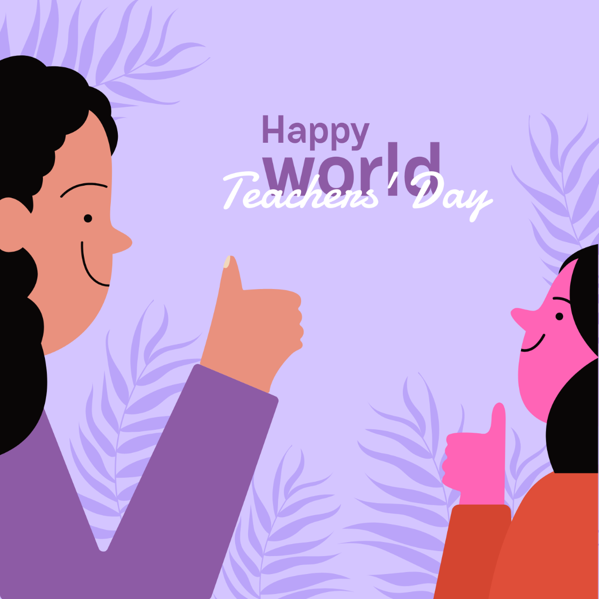 Happy World Teachers’ Day Vector Template
