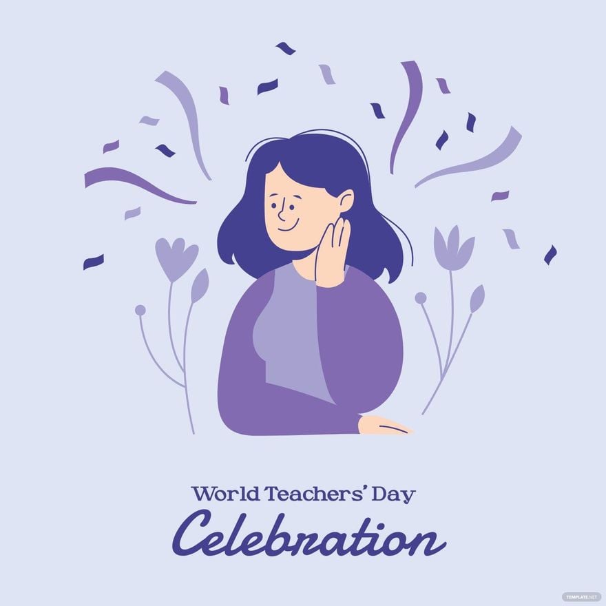 Free World Teachers’ Day Celebration Vector in Illustrator, PSD, EPS, SVG, JPG, PNG