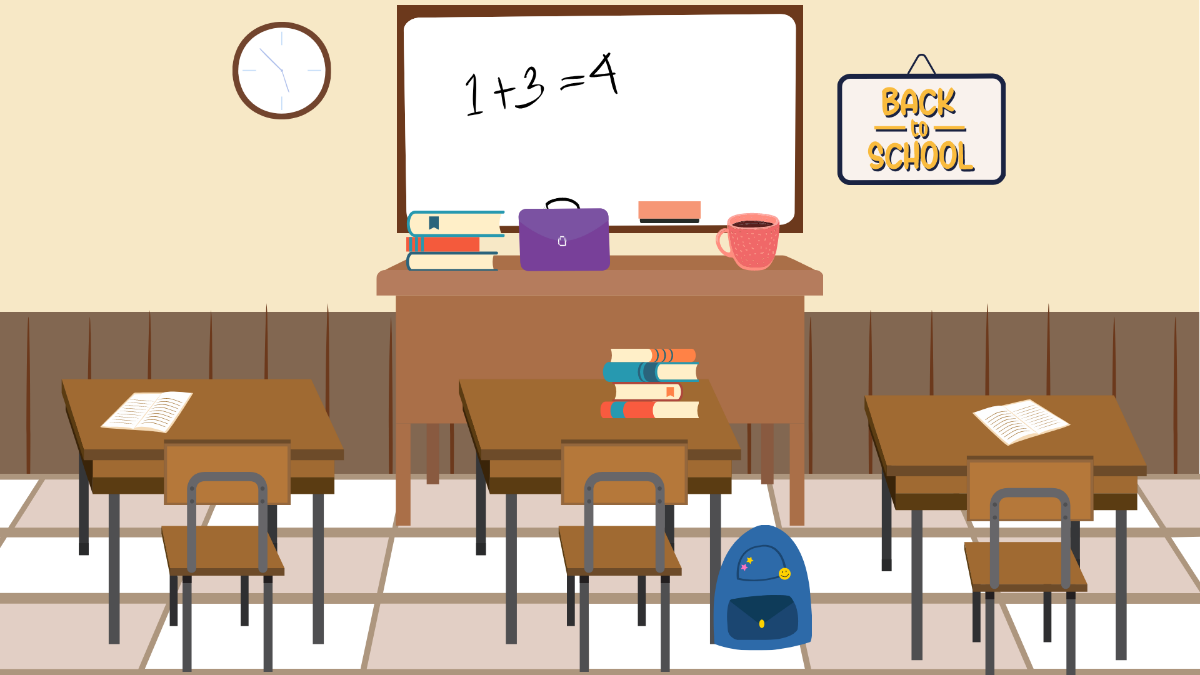 Whiteboard Classroom Background Template
