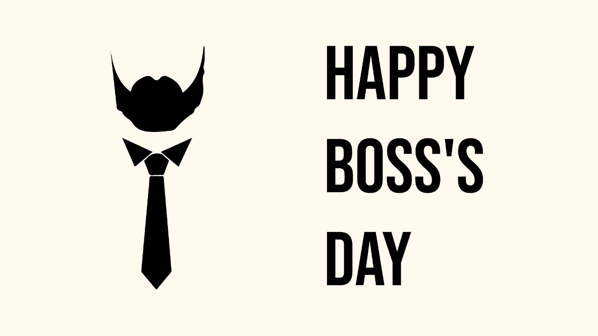 Free Boss' Day Banner Background Template