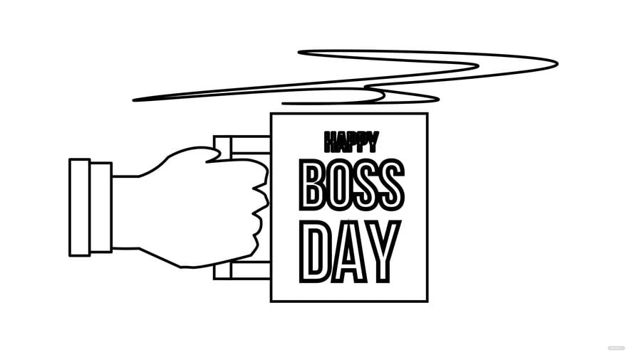 Boss' Day Drawing Background