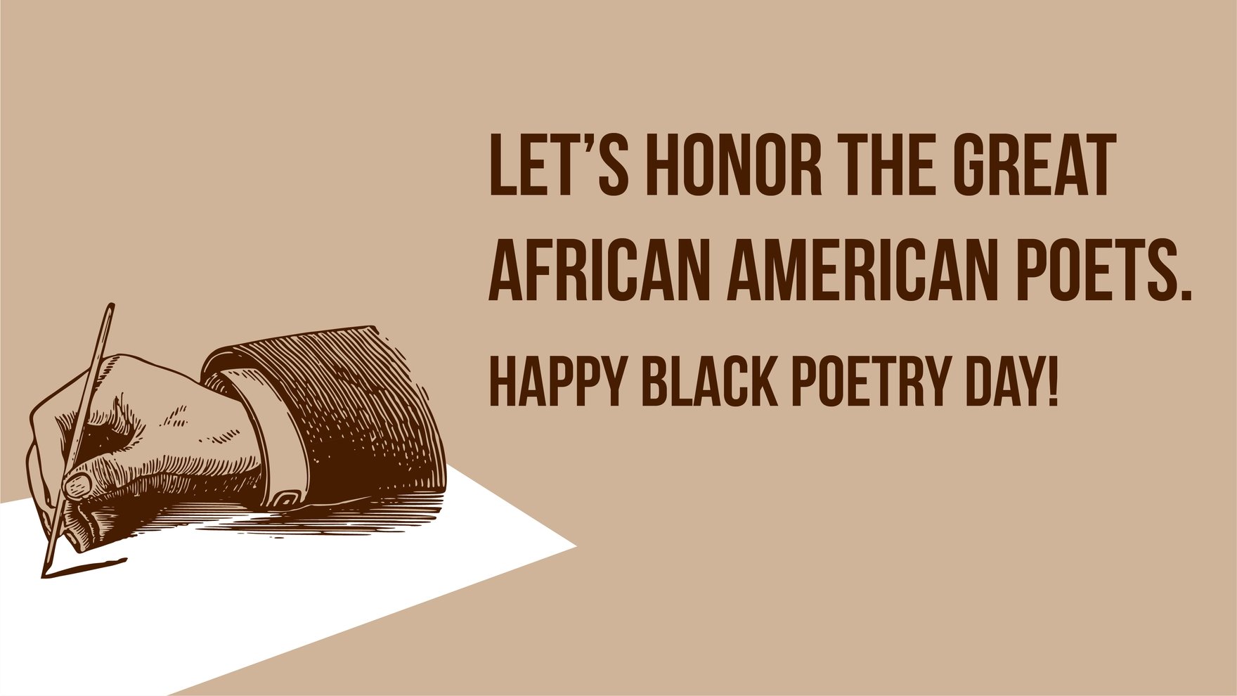 Black Poetry Day Flyer Background
