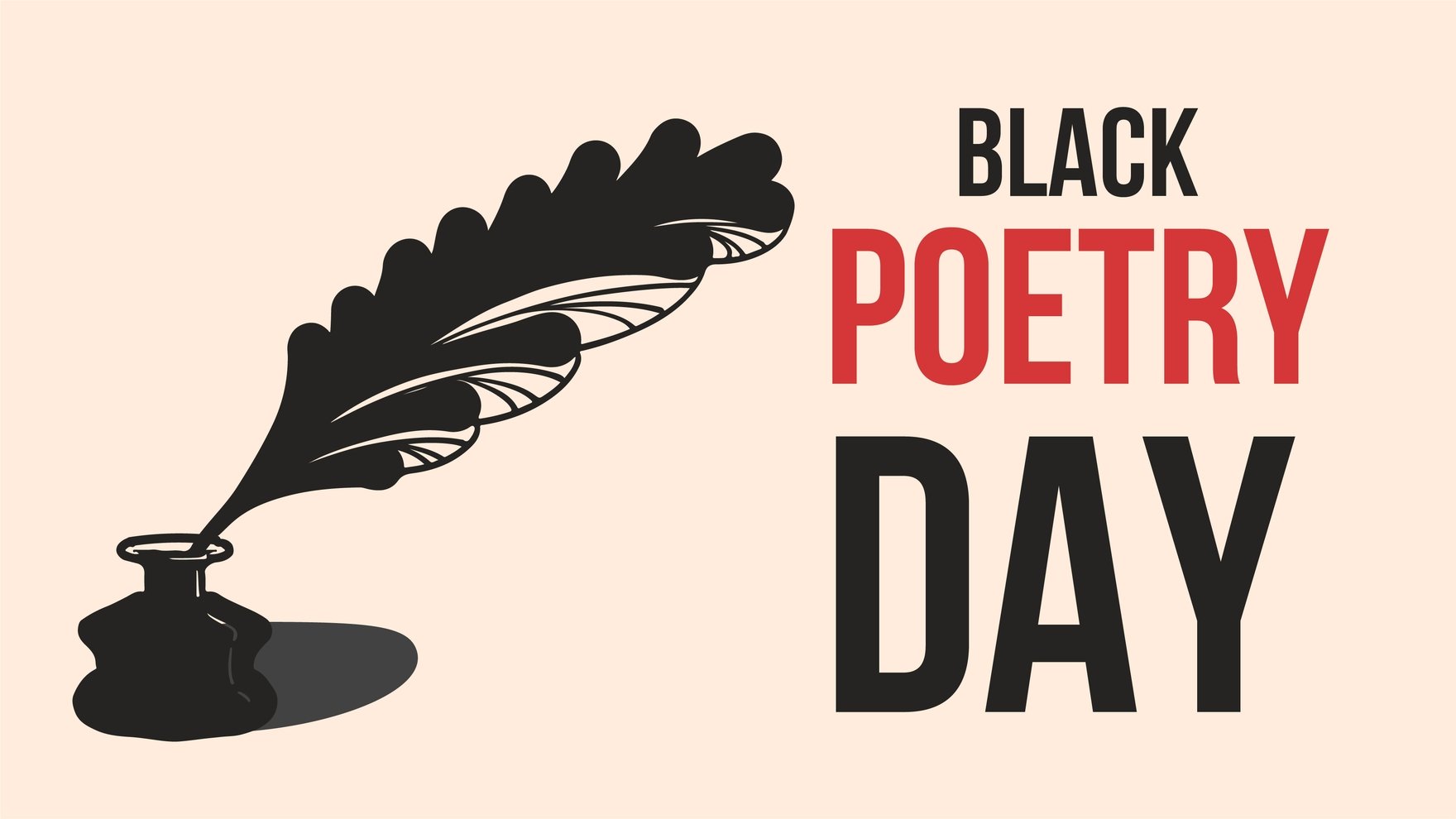 Black Poetry Day Background