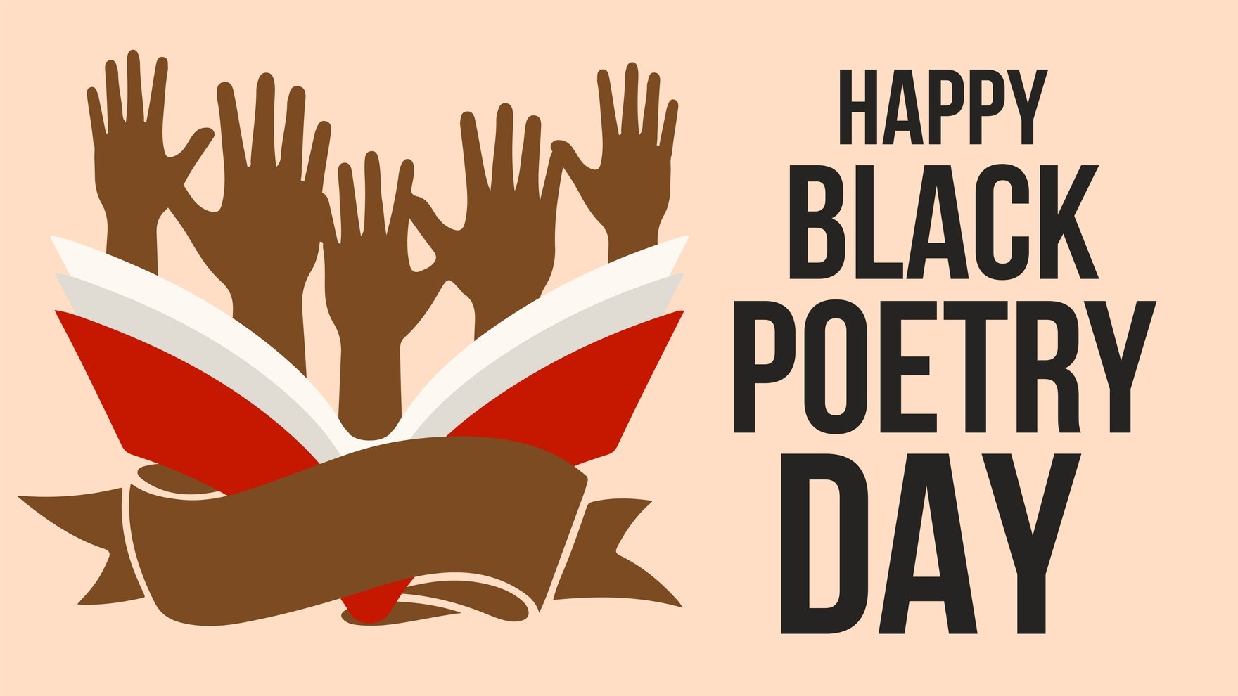 Happy Black Poetry Day Background