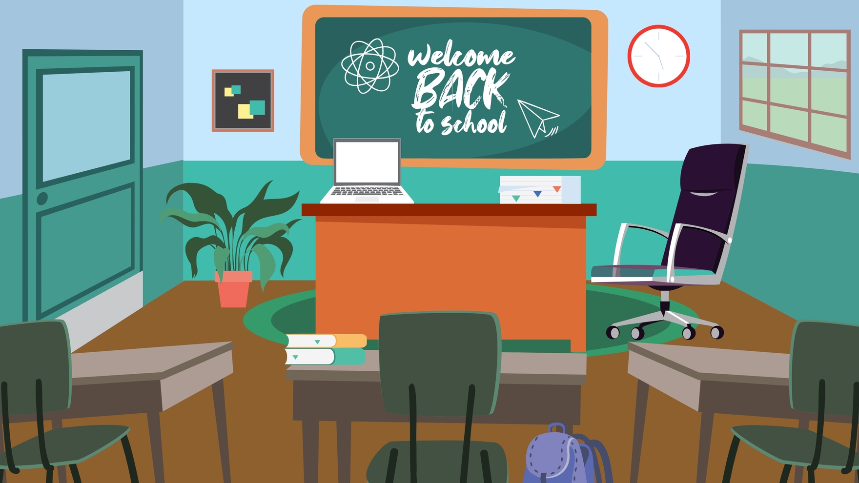 Classroom 3d Background