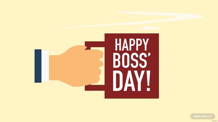 Boss' Day Vector Background