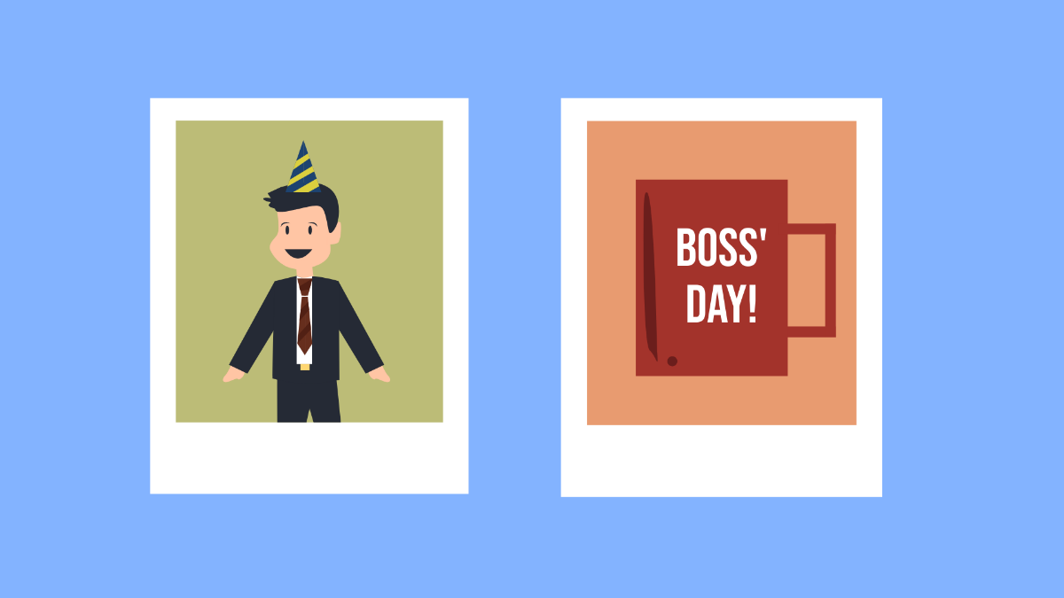 Boss' Day Photo Background Template