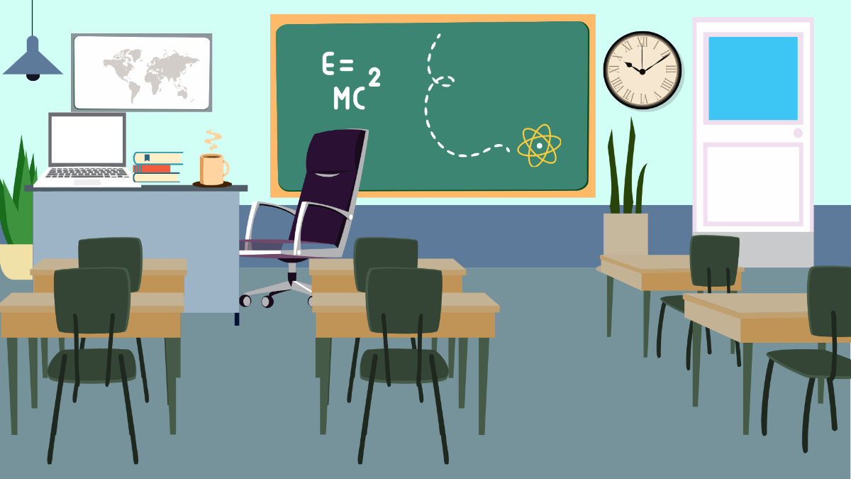 Free High School Classroom Background Template