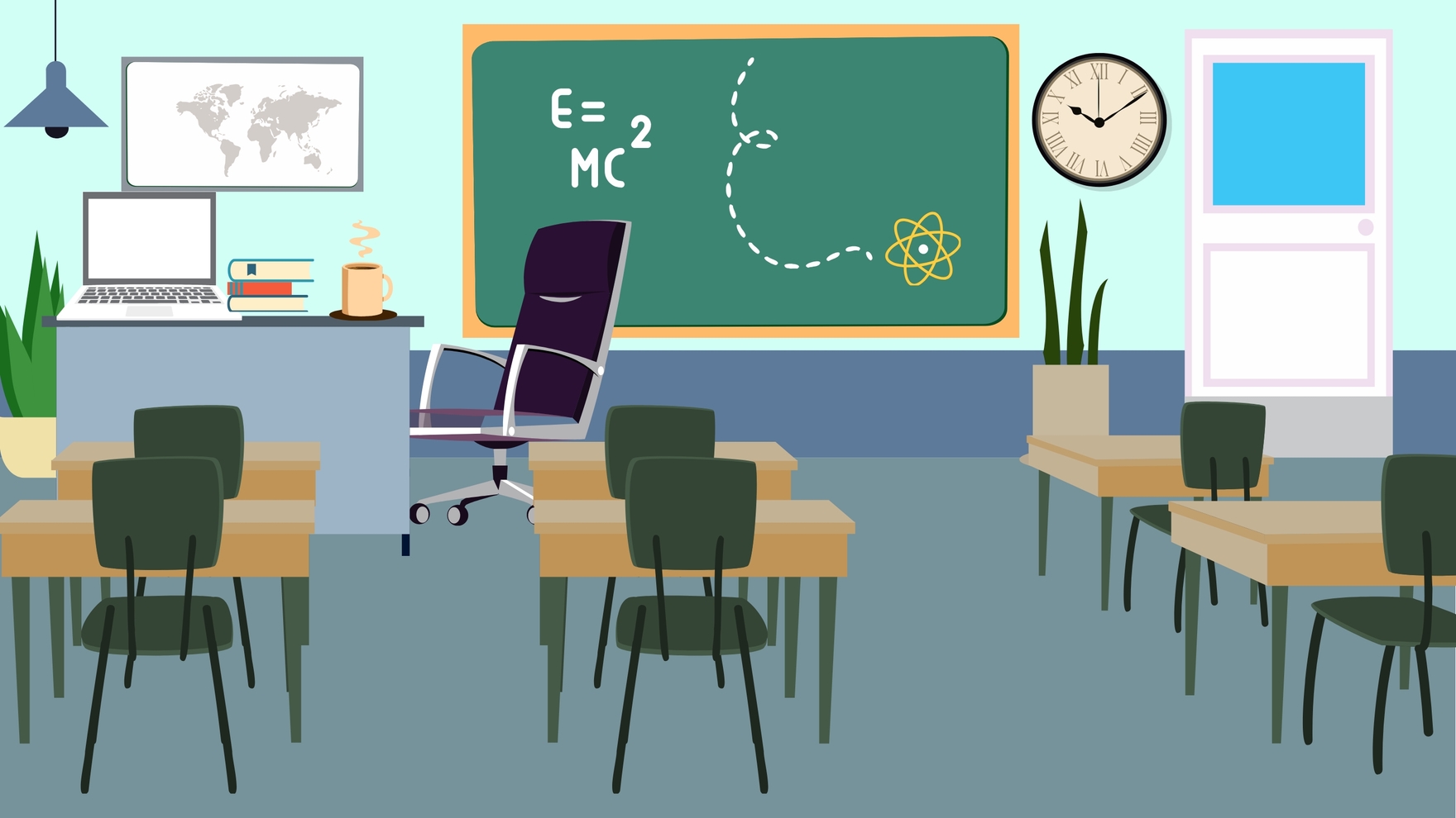 Free High School Classroom Background in Illustrator, EPS, SVG, JPG, PNG