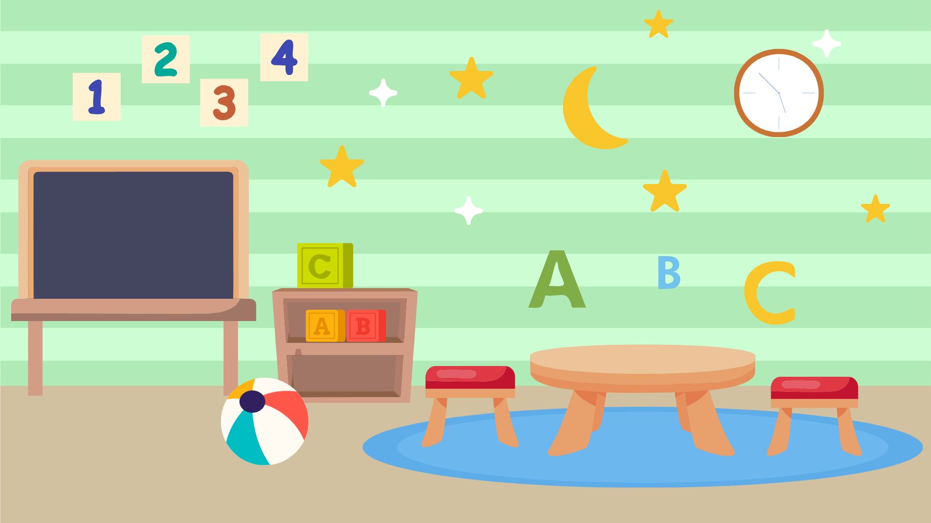Free Nursery Classroom Background in Illustrator, EPS, SVG, JPG, PNG