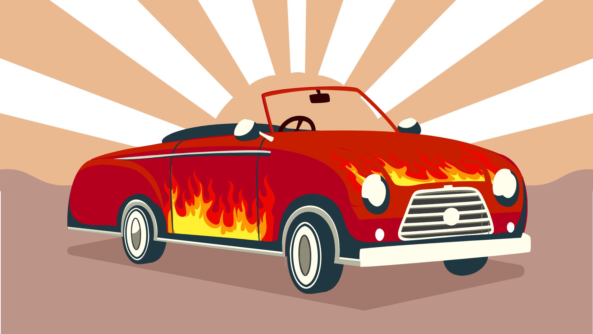 Free Cool Car Background in Illustrator, EPS, SVG, JPG, PNG