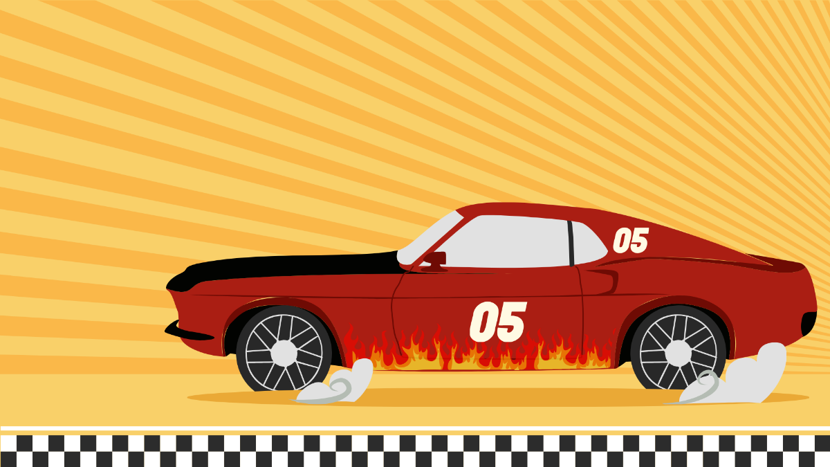 Car Racing Background Template