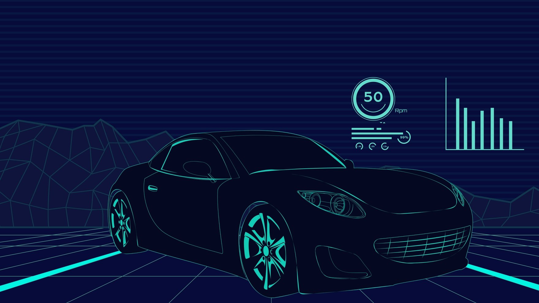 Car Virtual Background in Illustrator, EPS, SVG, JPG, PNG