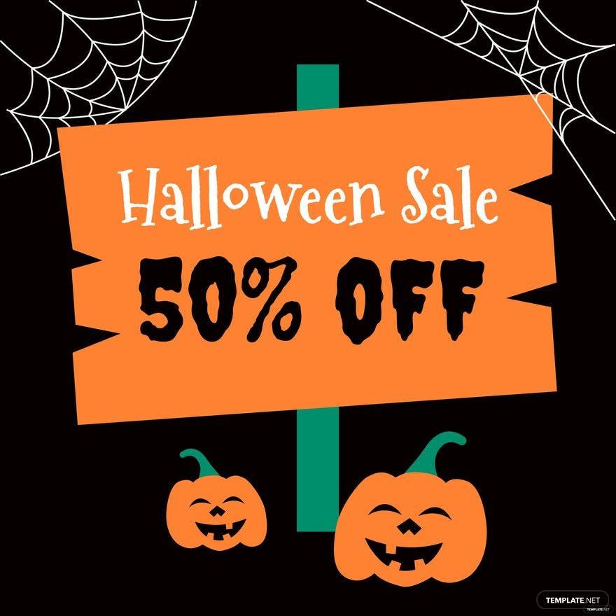 Halloween Sale Illustration