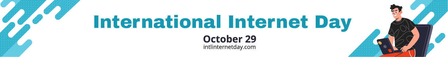 International Internet Day Website Banner in Illustrator, PSD, EPS, SVG, JPG, PNG