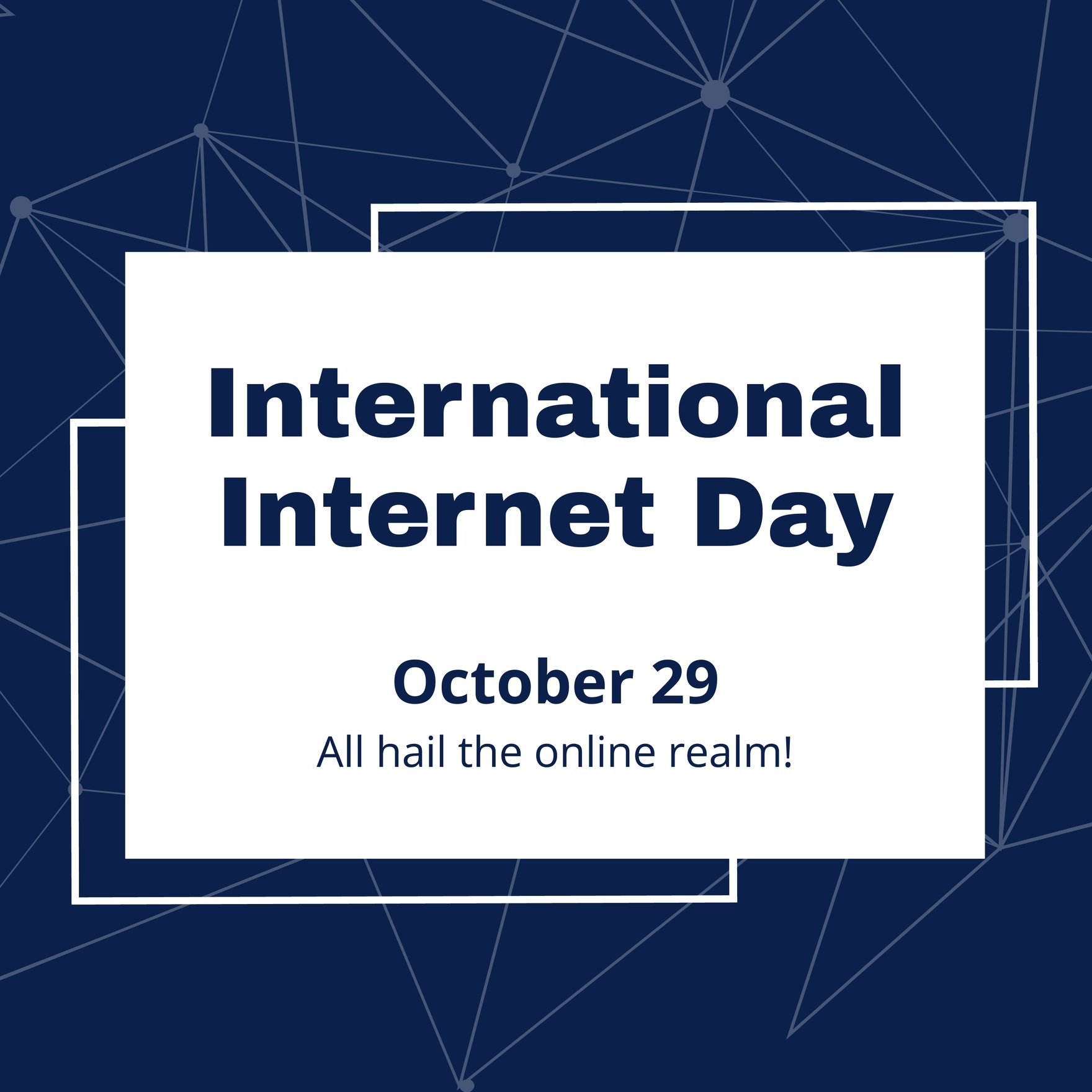International Internet Day FB Post