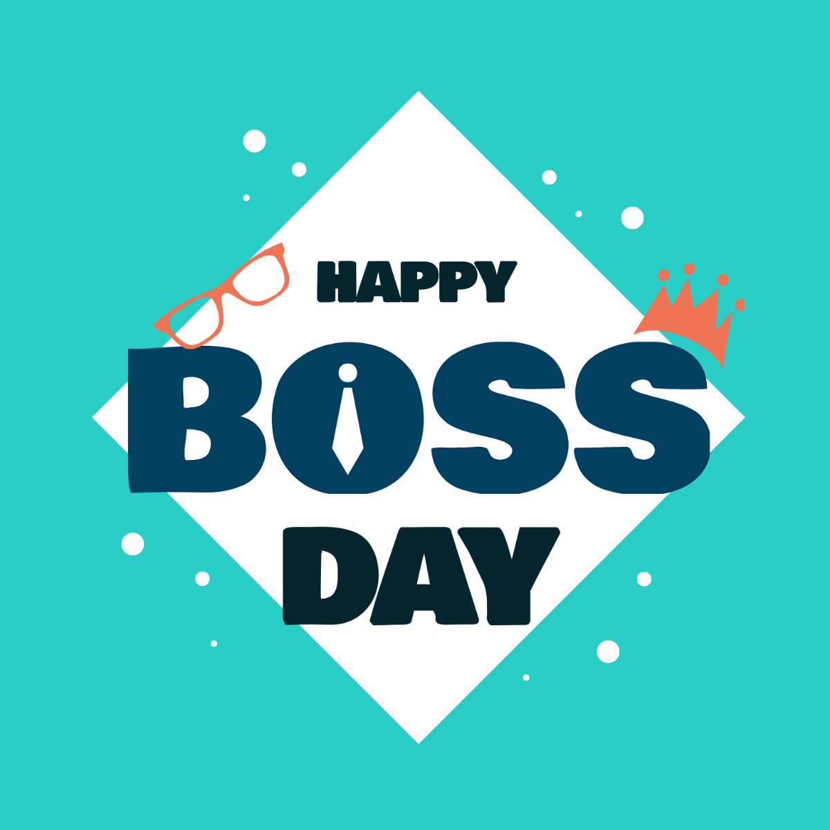 Free Boss' Day Vector Template