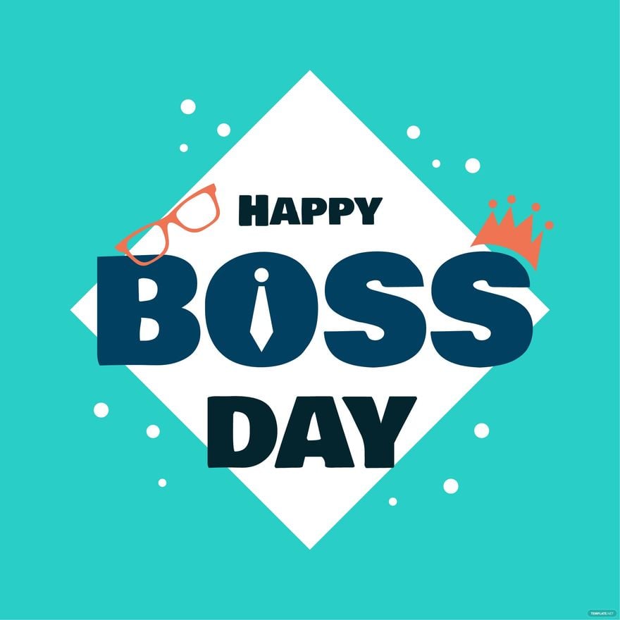Boss' Day Quote Vector in PSD, Illustrator, EPS, SVG, JPG, PNG ...