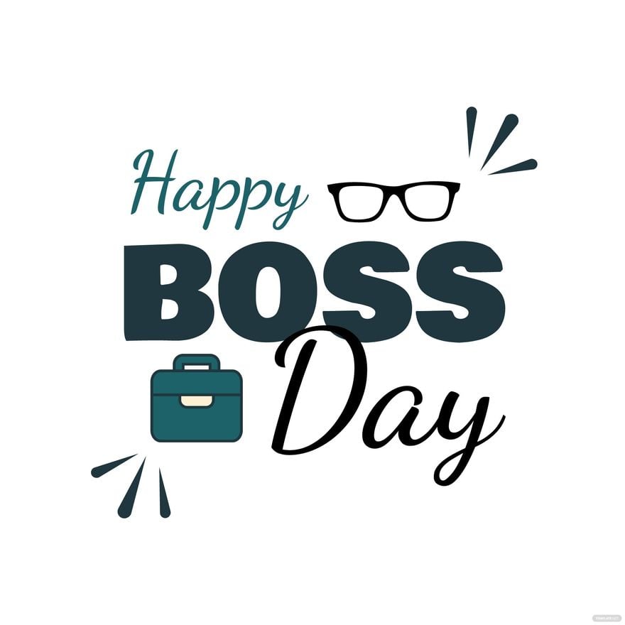 Happy Boss' Day Vector in Illustrator, PSD, EPS, SVG, JPG, PNG
