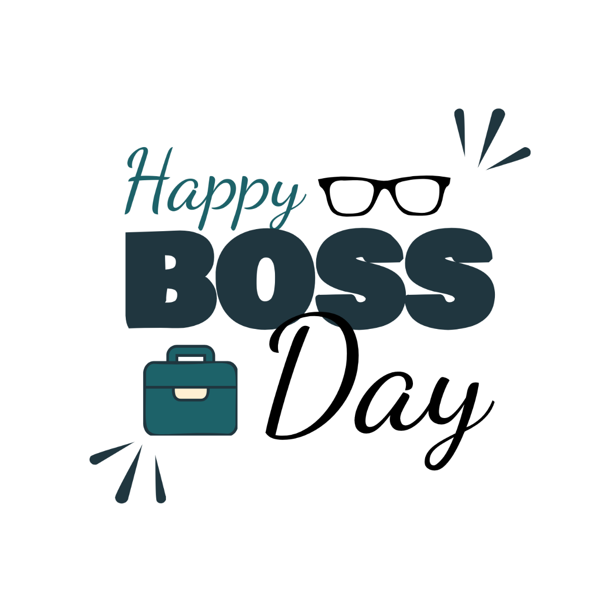 Happy Boss' Day Vector