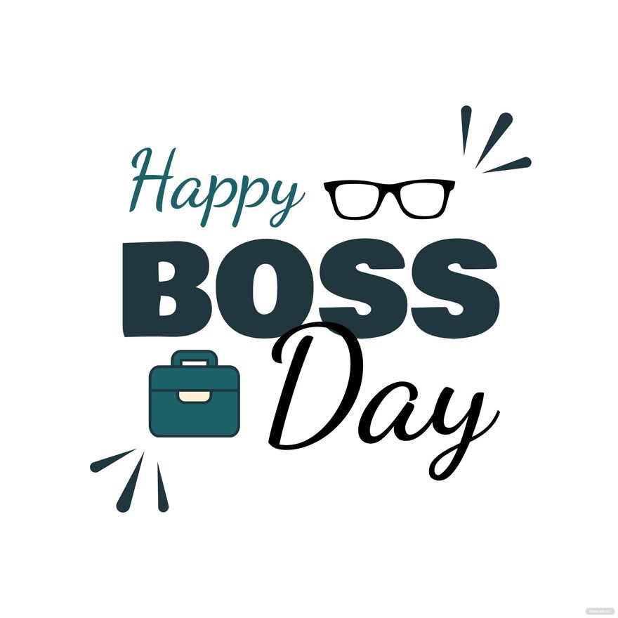 Free Boss' Day Clipart Vector Download in Illustrator, PSD, EPS, SVG